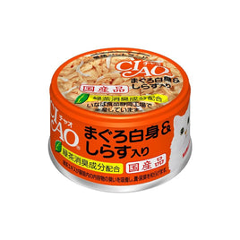 CIAO Canned Jelly For Cat White Meat Tuna With Whitebait 85G X24 Pet Care Kings Warehouse 