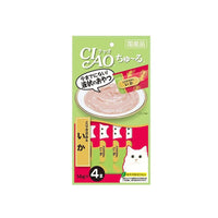 CIAO Churu Puree Cat Wet Treat- Chicken Fillet Squid- 14G X 4 SC-79 X6 Kings Warehouse 