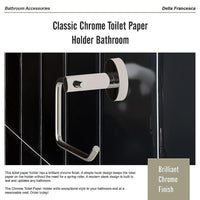 Classic Chrome Toilet Paper Holder Bathroom Home & Garden Kings Warehouse 