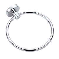 Classic Chrome Towel Bar Rail Ring Bathroom Home & Garden Kings Warehouse 