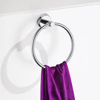 Classic Chrome Towel Bar Rail Ring Bathroom Home & Garden Kings Warehouse 