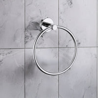 Classic Chrome Towel Bar Rail Ring Bathroom Home & Garden Kings Warehouse 