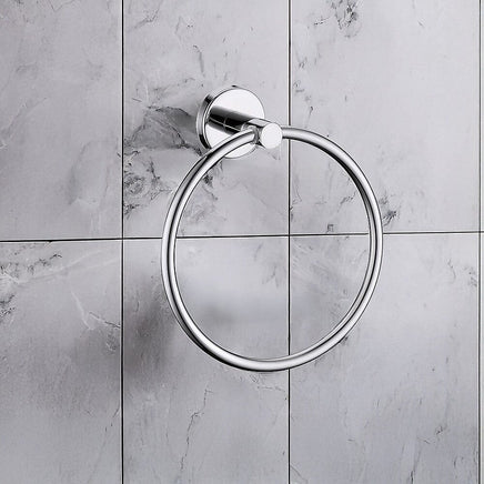 Classic Chrome Towel Bar Rail Ring Bathroom Home & Garden Kings Warehouse 