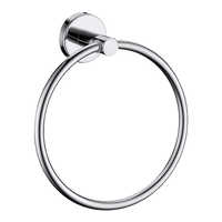 Classic Chrome Towel Bar Rail Ring Bathroom Home & Garden Kings Warehouse 