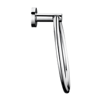 Classic Chrome Towel Bar Rail Ring Bathroom Home & Garden Kings Warehouse 