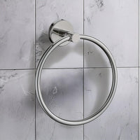 Classic Chrome Towel Bar Rail Ring Bathroom Home & Garden Kings Warehouse 