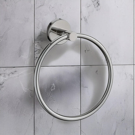 Classic Chrome Towel Bar Rail Ring Bathroom Home & Garden Kings Warehouse 