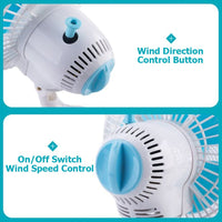 Clip Fan 180mm 2 Speed Power Saver Oscillating Grow Tent Hydroponics/ Desk Fan Kings Warehouse 