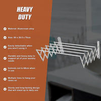 Clothes Airer Pull Out Expander Clothes Line Caravan RV Laundry Accessories Home & Garden Kings Warehouse 