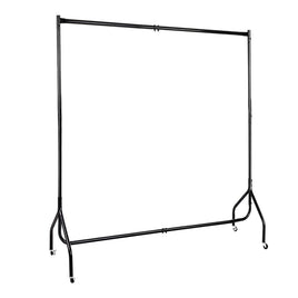 Clothes Rack Airer Coat Stand 6FT Rail Wheels Home & Garden Kings Warehouse