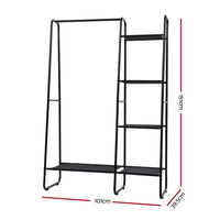 Clothes Rack Wardrobe Coat Stand Closet 150cm Home & Garden Kings Warehouse 