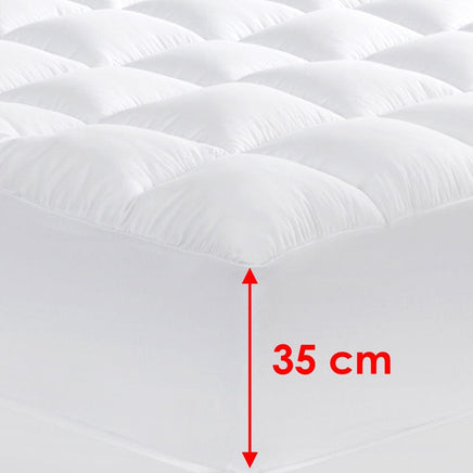Cloudland 1000GSM Memory Resistant Microball Fill Mattress Topper Super King Home & Garden Kings Warehouse 