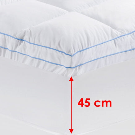 Cloudland 750GSM Memory Resistant Microball Fill Mattress Topper Queen Home & Garden Kings Warehouse 