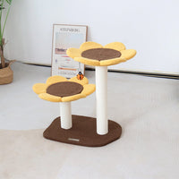 CMISSTREE 2-Level Sunflower Cat Scratching Tree Pet Care Kings Warehouse 
