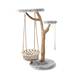 CMISSTREE Modern Cat Tree With Hanging Hammock Pet Care Kings Warehouse 