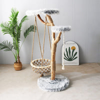 CMISSTREE Modern Cat Tree With Hanging Hammock Pet Care Kings Warehouse 
