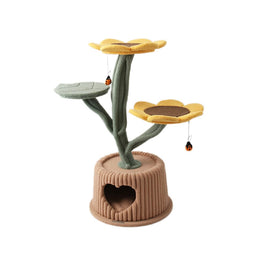 CMISSTREE Sunflower In A Pot House Cat Tree Pet Care Kings Warehouse 