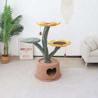 CMISSTREE Sunflower In A Pot House Cat Tree Pet Care Kings Warehouse 