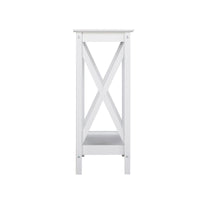 Coastal Console Table in White Furniture Kings Warehouse 