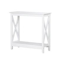 Coastal Console Table in White Furniture Kings Warehouse 