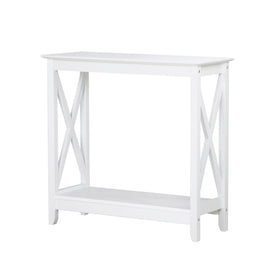 Coastal Console Table in White Furniture Kings Warehouse 