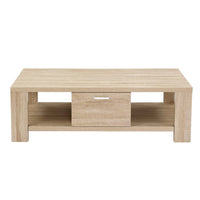 Coffee Table 1 Drawer Oak Maxi Furniture Kings Warehouse 