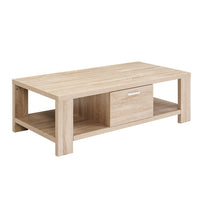 Coffee Table 1 Drawer Oak Maxi Furniture Kings Warehouse 