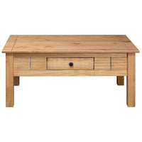 Coffee Table 100x60x45 cm Solid Pine Wood Panama Range Kings Warehouse 