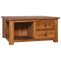 Coffee Table 68x68x33 cm Solid Teak Wood Kings Warehouse 