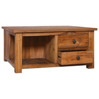 Coffee Table 68x68x33 cm Solid Teak Wood Kings Warehouse 