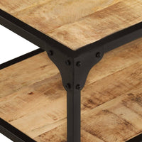 Coffee Table 90x45x35 cm Solid Rough Mango Wood Kings Warehouse 