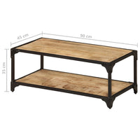 Coffee Table 90x45x35 cm Solid Rough Mango Wood Kings Warehouse 