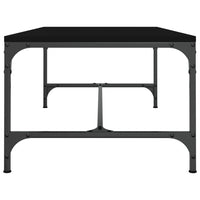 Coffee Table Black 100x50x35 cm Engineered Wood Kings Warehouse 