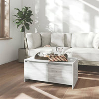 Coffee Table Grey Sonoma 90x50x41.5 cm Engineered Wood Kings Warehouse 