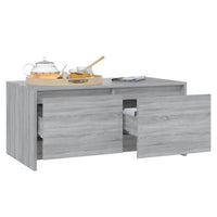 Coffee Table Grey Sonoma 90x50x41.5 cm Engineered Wood Kings Warehouse 