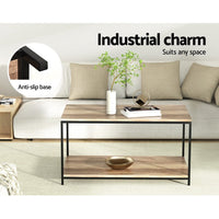Coffee Table Rectangular 93CM Walnut Olin Furniture Kings Warehouse 