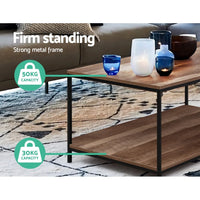 Coffee Table Rectangular 93CM Walnut Olin Furniture Kings Warehouse 