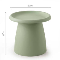 Coffee Table Round 52CM Plastic Green Furniture Kings Warehouse 