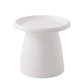 Coffee Table Round 52CM Plastic White Furniture Kings Warehouse 