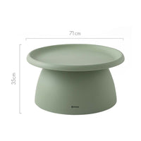 Coffee Table Round 71CM Plastic Green Furniture Kings Warehouse 