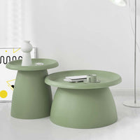 Coffee Table Round 71CM Plastic Green Furniture Kings Warehouse 