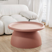 Coffee Table Round 71CM Plastic Pink Furniture Kings Warehouse 