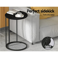 Coffee Table Side Table Round Black Martha Furniture Kings Warehouse 