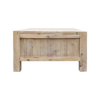 Coffee Table Solid Acacia Wood & Veneer 1 Drawers Storage Oak Colour Furniture Kings Warehouse 