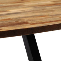 Coffee Table Solid Reclaimed Teak Oval 120x60x30 cm Kings Warehouse 