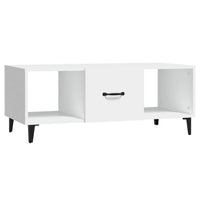Coffee Table White 102x50x40 cm Engineered Wood living room Kings Warehouse 