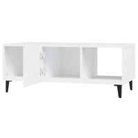 Coffee Table White 102x50x40 cm Engineered Wood living room Kings Warehouse 