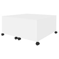 Coffee Table White 75x75x38 cm Engineered Wood Kings Warehouse 