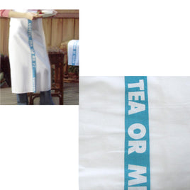 Coffee, Tea or Me Blue White Master Chef Half Cotton Apron 86 x 96 cm Home & Garden Kings Warehouse 