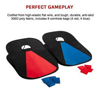 Collapsible Portable Corn Hole Boards With 8 Cornhole Bean Bags, Carry Case Kings Warehouse 